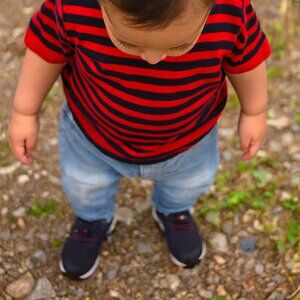 Toddler Red/Blue Size 6‎ Unisex Comfortable Nautica Slip-on-Great Condition